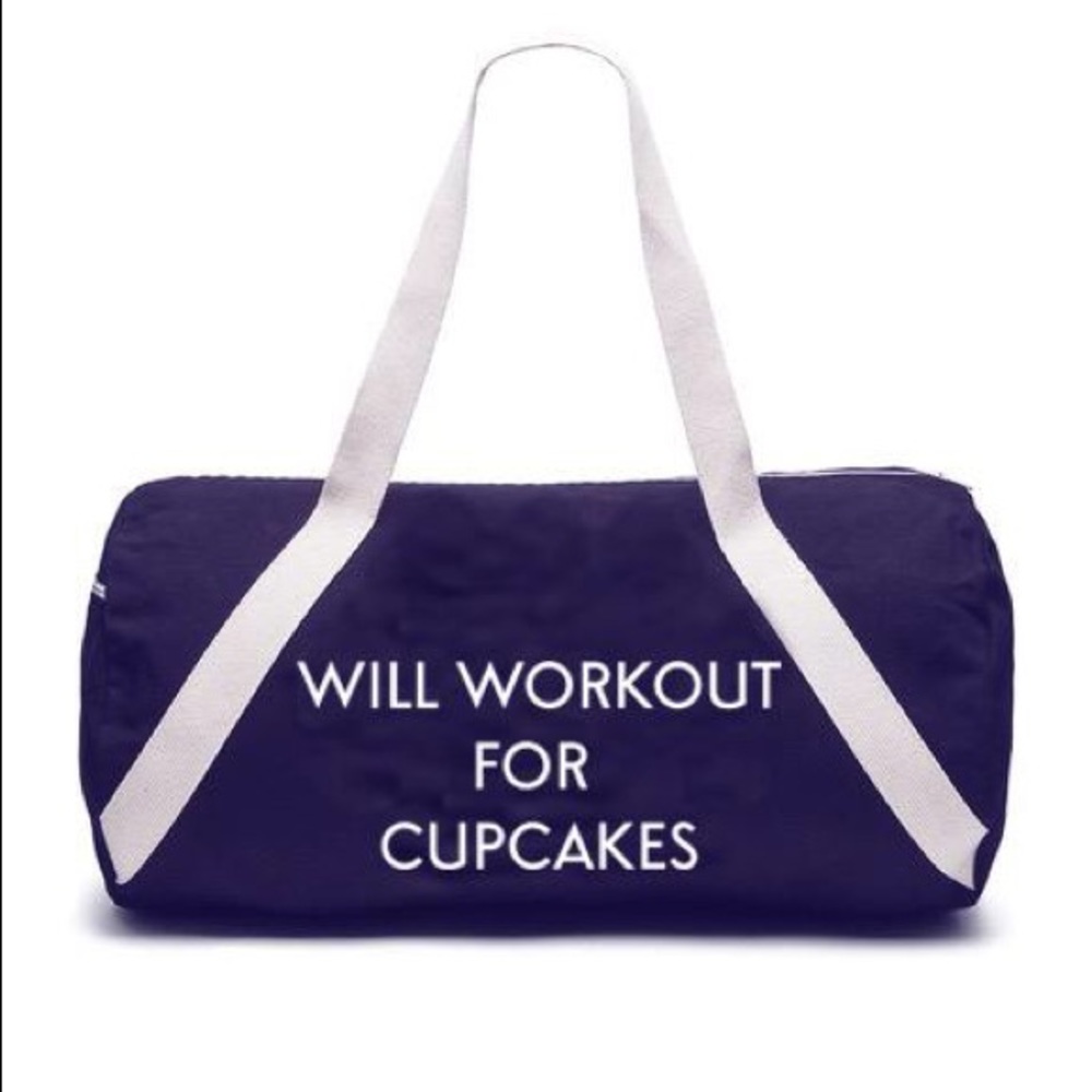 Will Workout For Cupcakes Gym Bag!